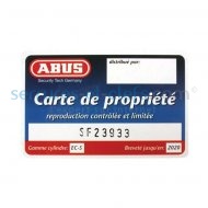 Carte de proprit ABUS