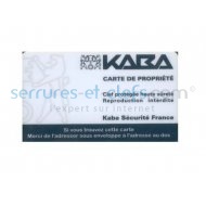 Carte de proprit KABA