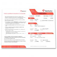 Certificat de sécurité Vachette 